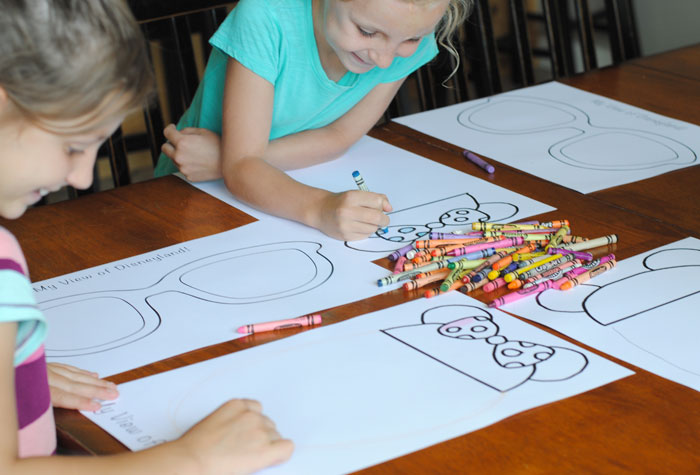 Free Disney Printable Craft Coloring Together