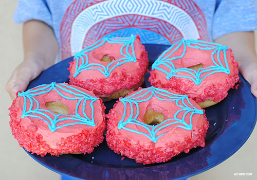Serving Super Hero Donuts