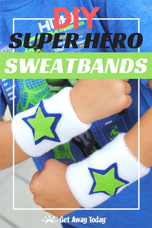 DIY Super Hero Sweatbands || Get Away Today