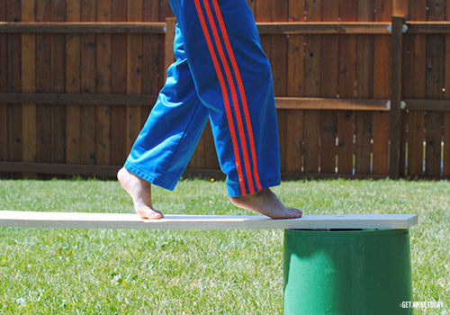 super hero training camp balance plank station