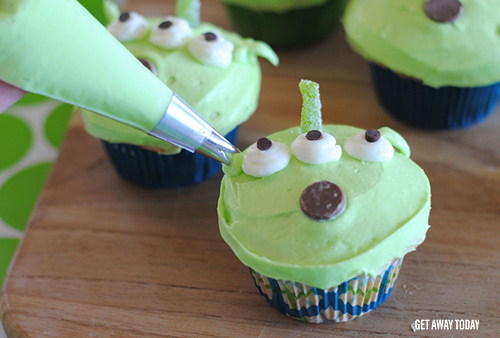 Toy Story Alien Cupcakes Ears