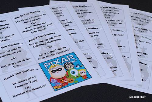 Would You Rather Pixar Game Free Printables