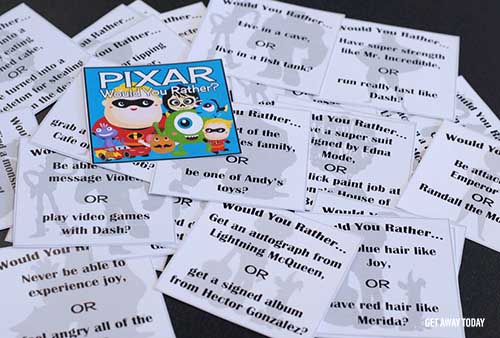 Would You Rather Pixar Game Questions
